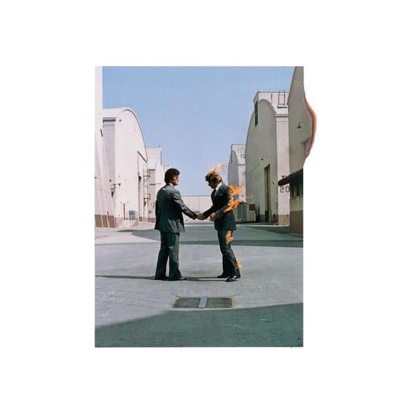 Portada de Wish You Were Here de Pink Floyd