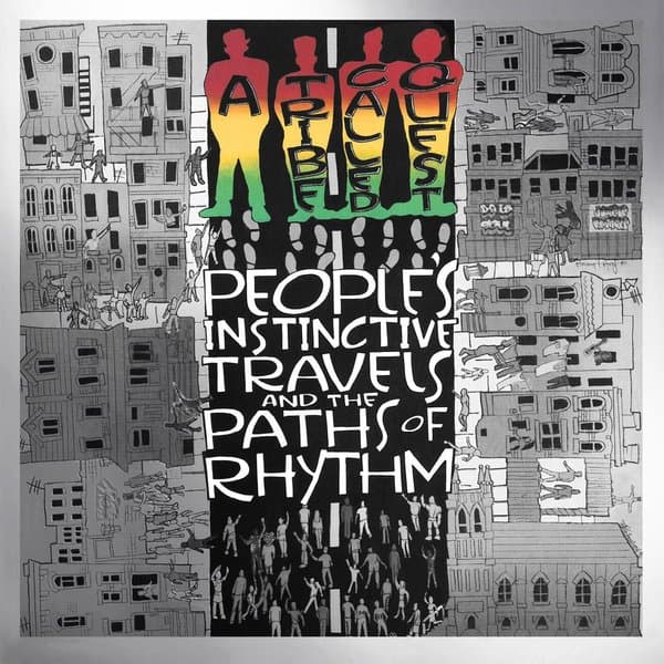 Portada de People's Instinctive Travels and the Paths of Rhythm de A Tribe Called Quest